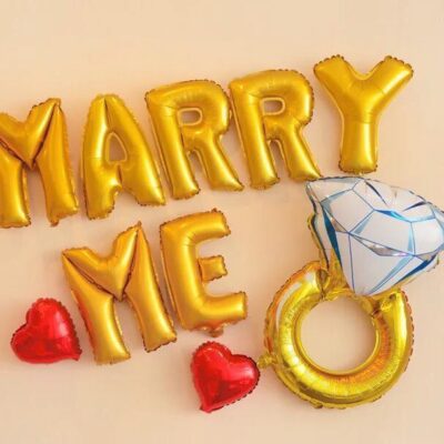 Bộ bóng bay Marry Me, I love you