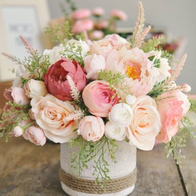 Hoa lụa cao cấp trang trí decor