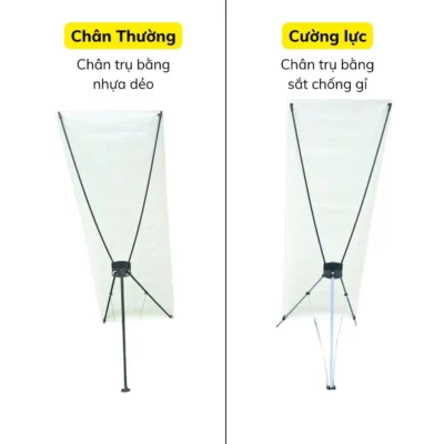 Khung standee chữ X in theo yêu cầu, chất liệu nhôm bền nhẹ