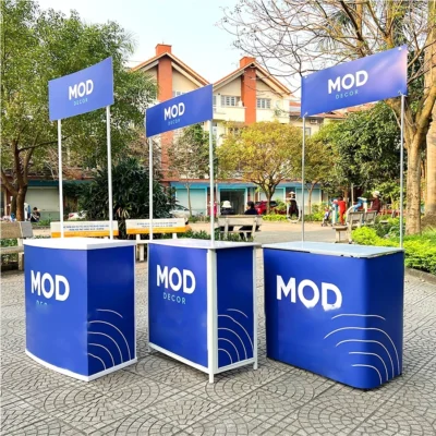 Booth Sampling, Quầy Bán Hàng Di Động dùng để tiếp thị, bán hàng, quảng cáo
