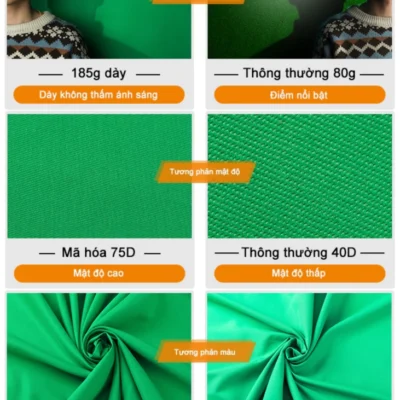 Bạt backdrop,Phông Nền Chụp Ảnh Màu Xanh Lá Cây,chuyên dùng quay phim chụp sản phẩm,quay video cho studio,Vải nền