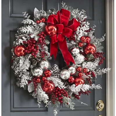 Vòng Hoa Treo Tường Trang Trí Giáng Sinh